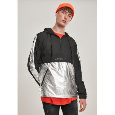 Mister Tee Reflective Windbreaker Black Šedá Xl Mister Tee Reflective Windbreaker Black Šedá Xl