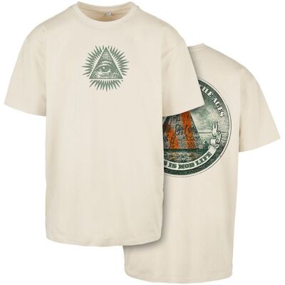 Mister Tee New Order Oversize Tee Sand Krémová L Mister Tee New Order Oversize Tee Sand Krémová L