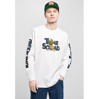 Mister Tee Space Jam Taz Pose Long Sleeve White Biela Xs Mister Tee Space Jam Taz Pose Long Sleeve White Biela Xs