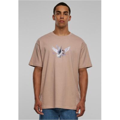 Mister Tee Vive La Liberte Oversize T-Shirt Dukrose Krémová M Mister Tee Vive La Liberte Oversize T-Shirt Dukrose Krémová M