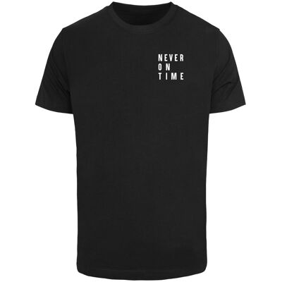 Mister Tee Black T-Shirt Never On Time Čierna Xxl Mister Tee Black T-Shirt Never On Time Čierna Xxl