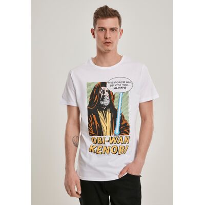 Merchcode Obi-Wan Kenobi Tee White White Šedá Xs Merchcode Obi-Wan Kenobi Tee White White Šedá Xs