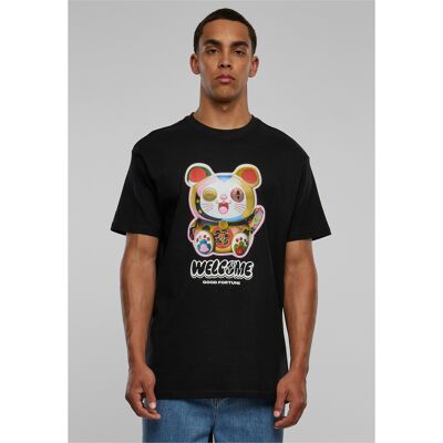 Mister Tee Welcome Cat Heavy Oversize Tee Black Čierna M Mister Tee Welcome Cat Heavy Oversize Tee Black Čierna M