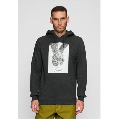 Mister Tee Trust 2.0 Hoody Charcoal Šedá Xl Mister Tee Trust 2.0 Hoody Charcoal Šedá Xl