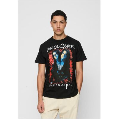 Merchcode Alice Cooper Paranormal Splatter Adult Black Tee Black Čierna M Merchcode Alice Cooper Paranormal Splatter Adult Black Tee Black Čierna M