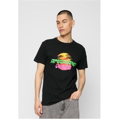 Mister Tee Black T-Shirt Amapiano Vibes Čierna M Mister Tee Black T-Shirt Amapiano Vibes Čierna M