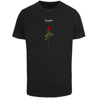 Mister Tee Black T-Shirt Lost Youth Rose Tee Čierna L Mister Tee Black T-Shirt Lost Youth Rose Tee Čierna L