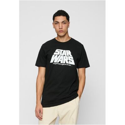 Merchcode Black T-Shirt With Original Star Wars Logo Čierna Xs Merchcode Black T-Shirt With Original Star Wars Logo Čierna Xs