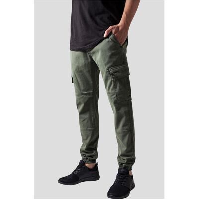 Urban Classics Washed Cargo Twill Jogging Pants Olive Čierna 42 Urban Classics Washed Cargo Twill Jogging Pants Olive Čierna 42