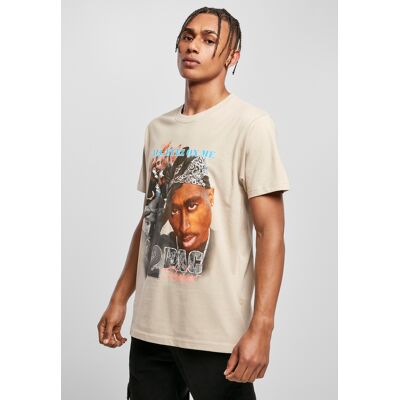 Merchcode Tupac Retro Sand Tee Krémová L Merchcode Tupac Retro Sand Tee Krémová L
