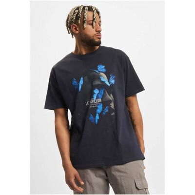 Mister Tee Le Papillon Navy T-Shirt Oversize Šedá Xs Mister Tee Le Papillon Navy T-Shirt Oversize Šedá Xs