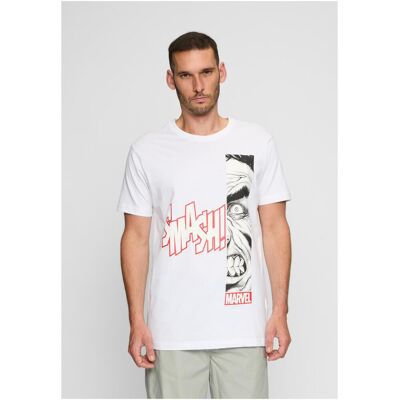 Merchcode White T-Shirt Angry Hulk Biela S Merchcode White T-Shirt Angry Hulk Biela S