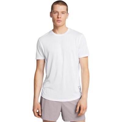 Men'S T-Shirt Under Armour Run Anywhere Tee Biela M Men'S T-Shirt Under Armour Run Anywhere Tee Biela M