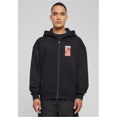 Mister Tee Puffer Peace Heavy Oversize Zip Hoody Black Čierna M Mister Tee Puffer Peace Heavy Oversize Zip Hoody Black Čierna M