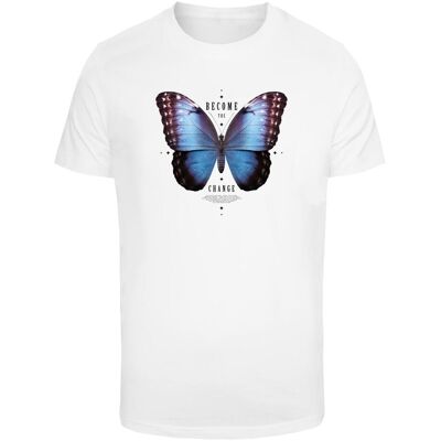 Mister Tee Men'S T-Shirt Become The Change Butterfly White Biela S Mister Tee Men'S T-Shirt Become The Change Butterfly White Biela S