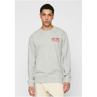 Mister Tee Cash Only Crewneck Grey Šedá M Mister Tee Cash Only Crewneck Grey Šedá M