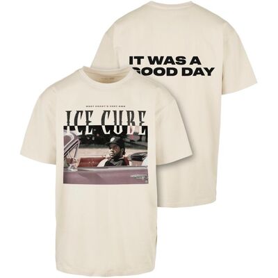 Merchcode Ice Cube It'S A Good Day Oversize Tee Sand Krémová M Merchcode Ice Cube It'S A Good Day Oversize Tee Sand Krémová M