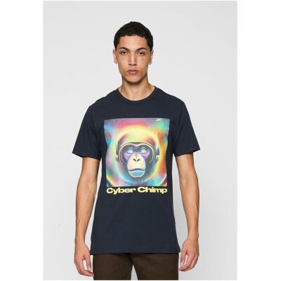 Mister Tee Cyber Chimp Tee Navy Šedá Xs Mister Tee Cyber Chimp Tee Navy Šedá Xs