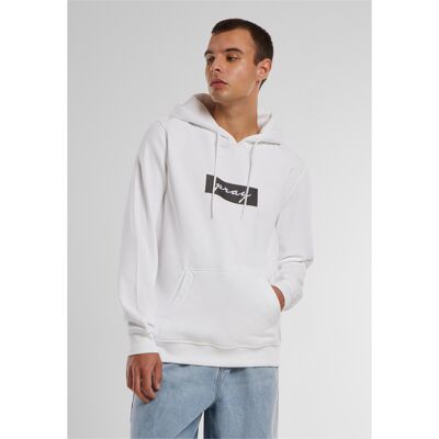 Mister Tee Pray Boxlogo Hoody Tee White Biela Xxl Mister Tee Pray Boxlogo Hoody Tee White Biela Xxl