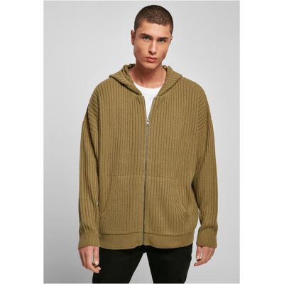 Urban Classics Men'S Knitted Zip Hoody Olive Hnedá M Urban Classics Men'S Knitted Zip Hoody Olive Hnedá M