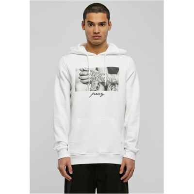 Mister Tee Praying 2.0 Hoody White Šedá M Mister Tee Praying 2.0 Hoody White Šedá M