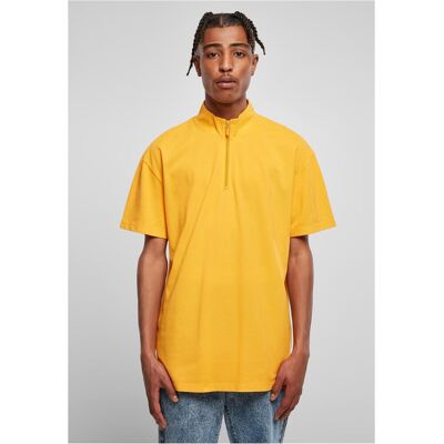 Urban Classics Zip Pique Tee Boxes Magicmango Oranžová L Urban Classics Zip Pique Tee Boxes Magicmango Oranžová L