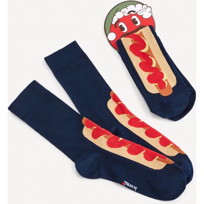 Tmavomodré Pánske Vzorované Ponožky Celio Hot Dog One Size Tmavomodré Pánske Vzorované Ponožky Celio Hot Dog One Size