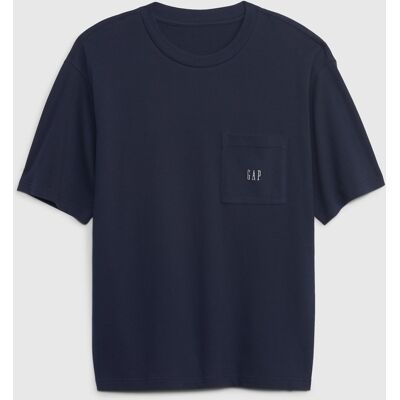 Tmavomodré Pánske Oversize Tričko Gap Modrá S Tmavomodré Pánske Oversize Tričko Gap Modrá S