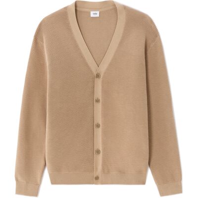 Pánsky Kardigan Celio Sweater Nettommer Krémová L Pánsky Kardigan Celio Sweater Nettommer Krémová L