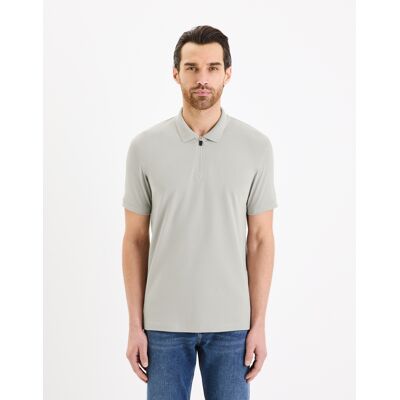 Svetlosivé Pánske Basic Polo Tričko Celio Gebenoit Šedá L Svetlosivé Pánske Basic Polo Tričko Celio Gebenoit Šedá L