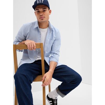 Gap Shirt Standard Oxford - Men'S Šedá L Gap Shirt Standard Oxford - Men'S Šedá L