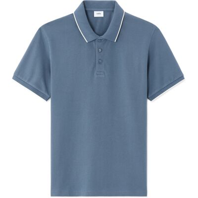 Celio Polo Tričko Letaim Modrá S Celio Polo Tričko Letaim Modrá S