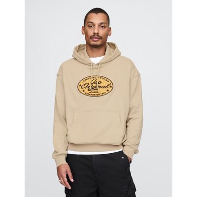 Gap Oversize Sweatshirt With Logo - Men'S Krémová M Gap Oversize Sweatshirt With Logo - Men'S Krémová M