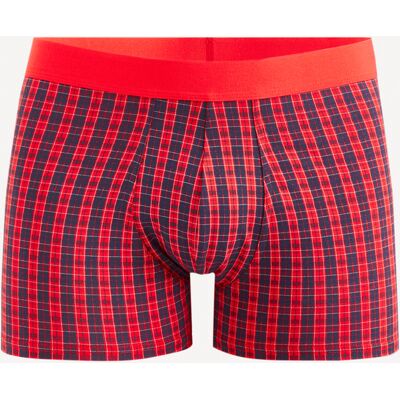 Červené Pánske Kockované Boxerky Celio Fibocar Červená S Červené Pánske Kockované Boxerky Celio Fibocar Červená S