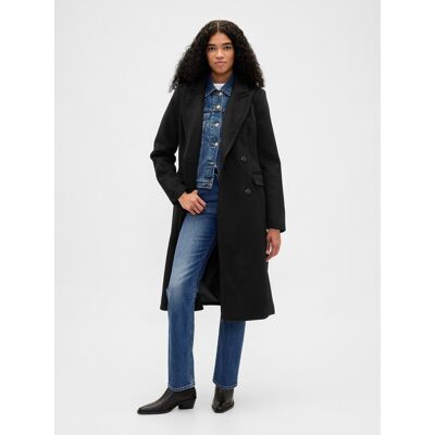 Gap Chesterfield Vlnený Kabát Čierna L Gap Chesterfield Vlnený Kabát Čierna L