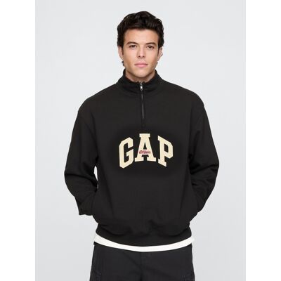 Gap Oversize Sweatshirt With Logo - Men'S Čierna Xs Gap Oversize Sweatshirt With Logo - Men'S Čierna Xs