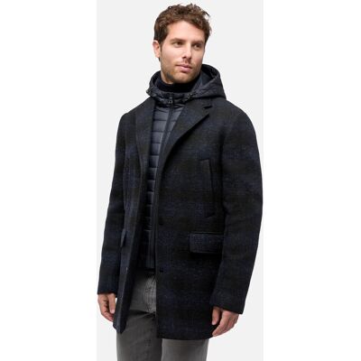 Men'S Dark Blue Coat Geox Claudio - Men'S Čierna 52 Men'S Dark Blue Coat Geox Claudio - Men'S Čierna 52