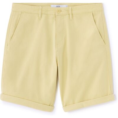Pánske Žlté Chino Kraťasy Celio Žltá 42 Pánske Žlté Chino Kraťasy Celio Žltá 42