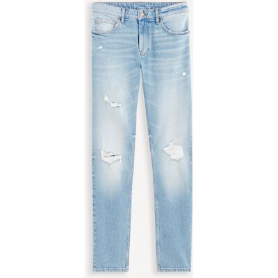 Svetlomodré Pánske Slim Fit Džínsy Celio Fostroy Šedá 32 Svetlomodré Pánske Slim Fit Džínsy Celio Fostroy Šedá 32