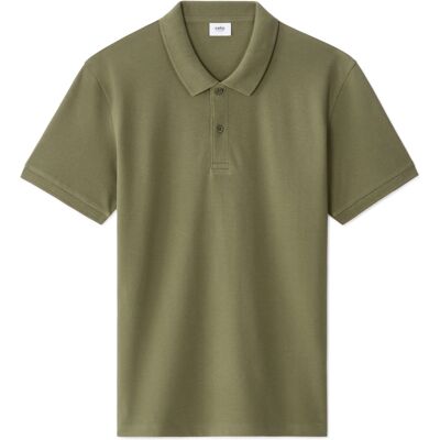 Pánske Polo Tričko Celio Polo Pique Teone Kaki Xl Pánske Polo Tričko Celio Polo Pique Teone Kaki Xl
