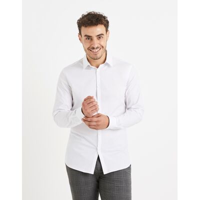 Pánska Košeľa Celio Vaxavier Biela L Pánska Košeľa Celio Vaxavier Biela L