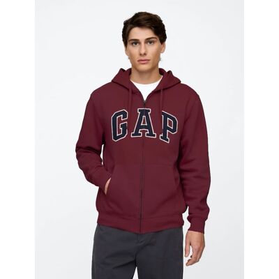 Gap Sweatshirt With Logo - Men'S Tmavočervená M Gap Sweatshirt With Logo - Men'S Tmavočervená M