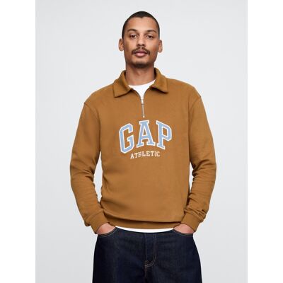 Gap Polo Sweatshirt With Logo - Men'S Hnedá Xl Gap Polo Sweatshirt With Logo - Men'S Hnedá Xl