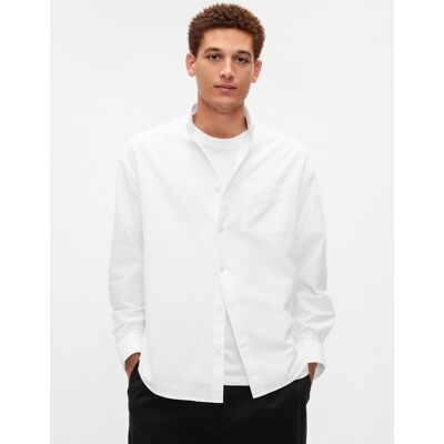 Gap Oversize Oxford Big Shirt - Men'S Biela Xl Gap Oversize Oxford Big Shirt - Men'S Biela Xl