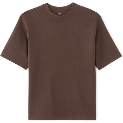 Celio Oversize Tričko Gehem Hnedá M Celio Oversize Tričko Gehem Hnedá M
