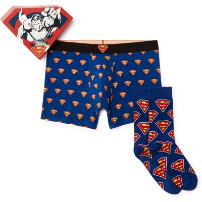 Celio Darčekový Set Spodného Prádla Superman Modrá Xl Celio Darčekový Set Spodného Prádla Superman Modrá Xl