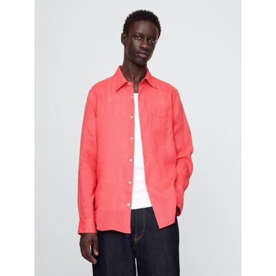 Gap Linen Shirt Classic Shirt - Men'S Ružová M Gap Linen Shirt Classic Shirt - Men'S Ružová M