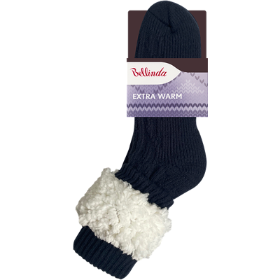 Bellinda Extra Warm Socks - Extrémne Teplé Ponožky - Tmavo Modrá Krémová 40.5 Bellinda Extra Warm Socks - Extrémne Teplé Ponožky - Tmavo Modrá Krémová 40.5
