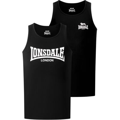 Lonsdale Men'S Singlet Regular Fit Double Pack Čierna 4xl Lonsdale Men'S Singlet Regular Fit Double Pack Čierna 4xl