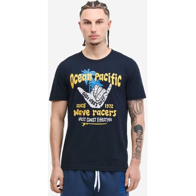 Ocean Pacific Pánske Tričko Regular Fit Modrá S Ocean Pacific Pánske Tričko Regular Fit Modrá S